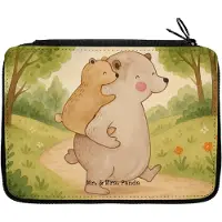 Mr. & Mrs. Panda Federmappe Papa Bär Design - Weiß - Geschenk, Vatertag, Mäppchen, Vati, Bleistiftetui, Etui, Vater, Stiftemappe, Federtasche, Muttertag