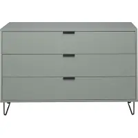 58 aufm Kessel Kommode Erna 119x45x82 Pinie Green matt Lack 14716-D