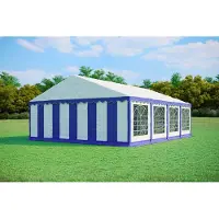 Pártystany-Jičín s.r.o. Partyzelt 6x8m PVC Standard PLUS Feuerfest - Blau und Weiß