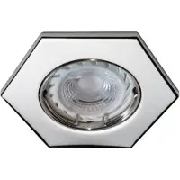 C-Light LED Spot Set 6-Eck chrom glänzend 12V - 3 x 3W warm weiß