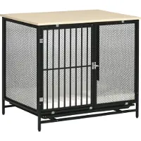 PawHut Hundekäfig, Haustierkäfig Hundebox, Hundehaus, Hundehütte, Indoor