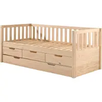 58 aufm Kessel Ausziehbett Karena 211x98x86 Kojenbett Massivholz natur