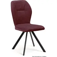 58 aufm Kessel Esszimmerstuhl (2er-Set) Delta 51x92x60 Schwarz/Marsala