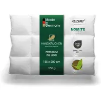 HANSKRUCHEN GmbH HANSKRUCHEN Daunendecke 155x200 cm extra Leicht 90% Daunen waschbar Allergiker Kassettendecke atmungsaktiv Decke weiss - Premium de Luxe