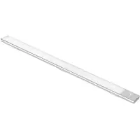 Emuca USB wiederaufladbare LED-Wandleuchte Kaus mit Bewegungssensor, L600mm, Kunststoff und Aluminium, Matt eloxiert