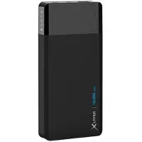 XLayer 214418, 10000 mAh, Lithium-Ion (Li-Ion), Kabelloses Aufladen, 3,7 V, 5 W, Schwarz