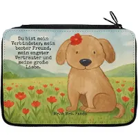 Mr. & Mrs. Panda Federtasche Hund Dame Design - Weiß - Geschenk, Etui, Sprüche, Verliebt, Liebenswert, Liebe, Hunde, Federmäppchen, Vierbeiner, Bleistiftetui, Federmappe