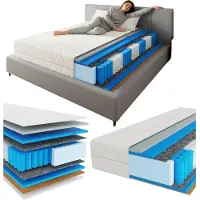 Adams Group Matratze 160x200 cm Premier Rest Premium 7 Zonen H3 H4 Visco - Memory Taschenfederkern Kokosmatte Höhe 25 cm