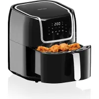 Vertenz Taste 70 Heißluftfritteuse 7,7L, 1800W, Schwarz, Automatikprogramme.