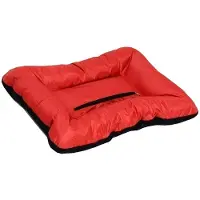 4myBaby GmbH Best For Pets Orthopädisches Hundebett 51x40cm mit Qualität Bello Rot-Schwarz Große Hundekissen Ortho-Medic VISCO Kissen