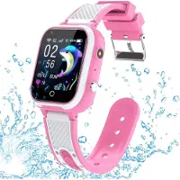 Welikera Kinder uhr mit GPS,Telefon,SOS,Spiel,Kamera,Wecker,Klassenmodus,IP68 Smartwatch