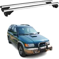 Omac Dachträger Grundtäger für Kia Sportage 1993-2010 75kg Aluminium Silber 2 tlg