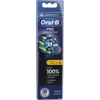 Oral-B - Ersatzbürstenköpfe Cross Action Black Ref XF 4CT - 8006540893470