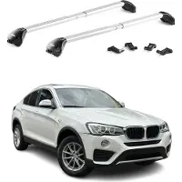 Aurilis Dachträger Grundträger für BMW X4 F26 G02 2015-2025 Aluminium Silber 2 tlg ABE