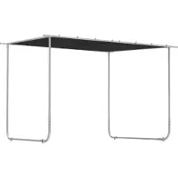 Outsunny Pergola, ca.3x3m Pavillon, Terrassenüberdachung mit UV-Schutz, Sandsack