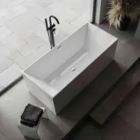 NEXTREND - GmbH Freistehende Badewanne NADI - Acryl - Weiß, glänzend - 170 x 75 x 60 cm