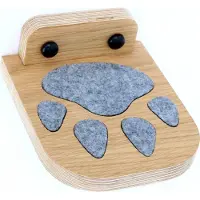 ModernClock Kleines Katzentrittbrett, kleine Katzentrittpfote 14,5x13 cm