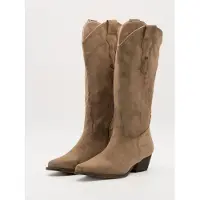Buonarotti Cowboylaarzen Khaki Suedine Stiksels