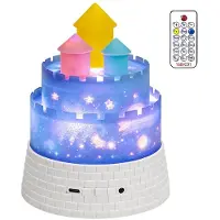 Slyrun Kinder Nachtlicht Projektor, 1800 mAh wiederaufladbar, 12 Songs + 23 Filme, 360° drehbarer Lichtprojektor, Fernbedienung & Timer