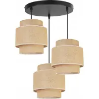 Light11 HOME Hängelampe, Deckenleuchter, Lampenschirm, Boho Juta