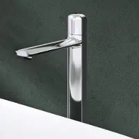 Mai&Mai Mai & Mai Armatur Bad Wasserhahn Badezimmer Waschtischarmatur Einhebelmischer Mischbatterie Bad aus Messing mit Wassersparfunktion Silber 1190H