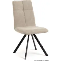 58 aufm Kessel Esszimmerstuhl drehbar (2er-Set) Deryl 47x92x60 Schwarz/Natur