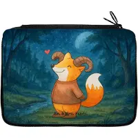 Mr. & Mrs. Panda Stiftetasche Widder Astologie Design - Weiß - Geschenk, Federmäppchen, Schreibmappe, Stiftemappe, Geburtstagsgeschenk, Federtasche, Stiftebeutel