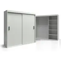 O-sofa Schiebeschrank 200 Garderobenböden Stangen mit Zubehör Denver VSZ10