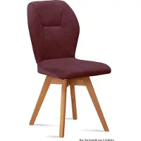 58 aufm Kessel Esszimmerstuhl drehbar (4er-Set) Draga 51x92x60 Eiche geölt/Marsala