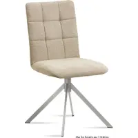 58 aufm Kessel Esszimmerstuhl (4er-Set) Dorise 47x91x60 Edelstahl/Natur
