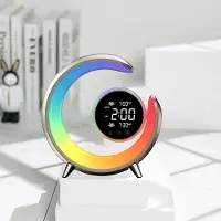 Slyrun Touch Nachtlicht RGB, Wecker mit Doppelalarm, USB Ladebasis, Farbwechsel Tischlampe, Weißes Rauschen, Schlaflicht