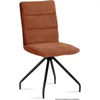 58 aufm Kessel Esszimmerstuhl (8er-Set) Dianna 47x92x60 Schwarz/Cognac