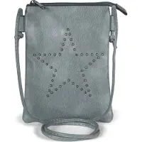 StyleBREAKER Mini Bag Umhängetasche mit Nieten in Stern Form, Schultertasche, Handtasche, Tasche, Damen 02012235