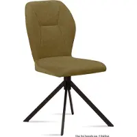 58 aufm Kessel Esszimmerstuhl (4er-Set) Dusca 51x92x60 Schwarz/Olivgrün