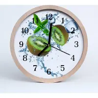 Tulup Holzuhr 30fi cm wanduhr - Kiwi Runde Loft
