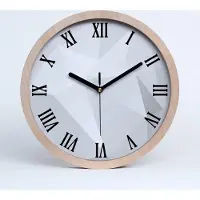 Tulup Holzuhr 20fi cm wanduhr - schwarze Spitzen - Abstraktion Hintergrund