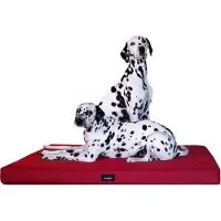 Tierlando Orthopädische Hundematratze ALICE VISCO Hundematte Hundebett S - XXL - Größe: 80x60cm | Farbe: 04 Dunkelrot