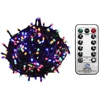 Gartenpirat LED-Lichterkette 960 LED Multicolor 76 m Kabelfarbe Grün Dekobeleuchtung mit Timer 8 Programme Dimmbar
