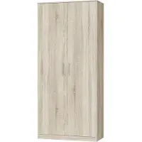SMARTBett GmbH SMARTBett Schrank Kleiderschrank Aktenschrank 100 cm Eiche Sonoma