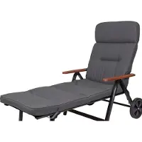 Kettler Auflage Rollliege Alicante 2328 dunkelgrau 200x60x9cm wasserabweisend lichtecht Olefin KETTtex