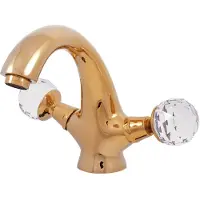 RAV copy of BRILLANCE Design Waschtischarmatur mit Griff aus SWAROVSKI Kristall SLEZAK