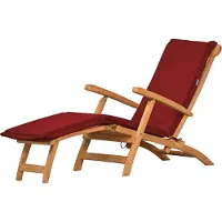 Kai Wiechmann Liegenauflage Deckchair Auflage rot, Liegestuhl Polster Germany waschbares und UV-beständiges Deckchair Kissen