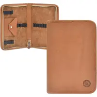 Sonnenleder Stiftetui Leder Schlamper Stifteetui Etui Tasche Nowak naturbraun 801-409-01
