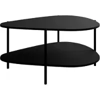 Lookway Couchtisch LUMI mit Ablage, schwarz