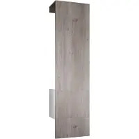 Vladon Garderobe Carlton Set 5, Germany, Garderobenset bestehend aus 1 Garderobenpaneel mit integrierter Tür und 1 Kleiderstange, Weiß matt/Eiche Nordic (52 x 193 x 35 cm)