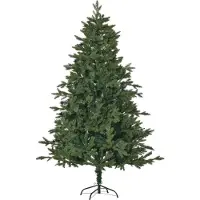 Youjia künstlicher Weihnachtsbaum 1,8 m Christbaum Tannenbaum PVC PE Metall Grün Ø120 x 180 cm,