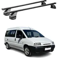 Omac Menabo Dachträger Grundtäger für Peugeot Expert 1995-2006 75kg Stahl Schwarz 2x