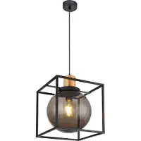 Globo Lighting Hängeleuchte Metall schwarz matt, 1x E27 LED