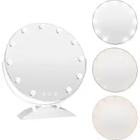 OHMG Kosmetikspiegel Hollywood Schminkspiegel mit Beleuchtung Touchschalter mit 11 LED Beleuchtung 3 Lichtfarben