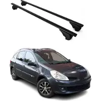 Omac Dachträger Grundtäger für Renault Clio Grandtour 2005-2019 75kg Metall Silber 2x